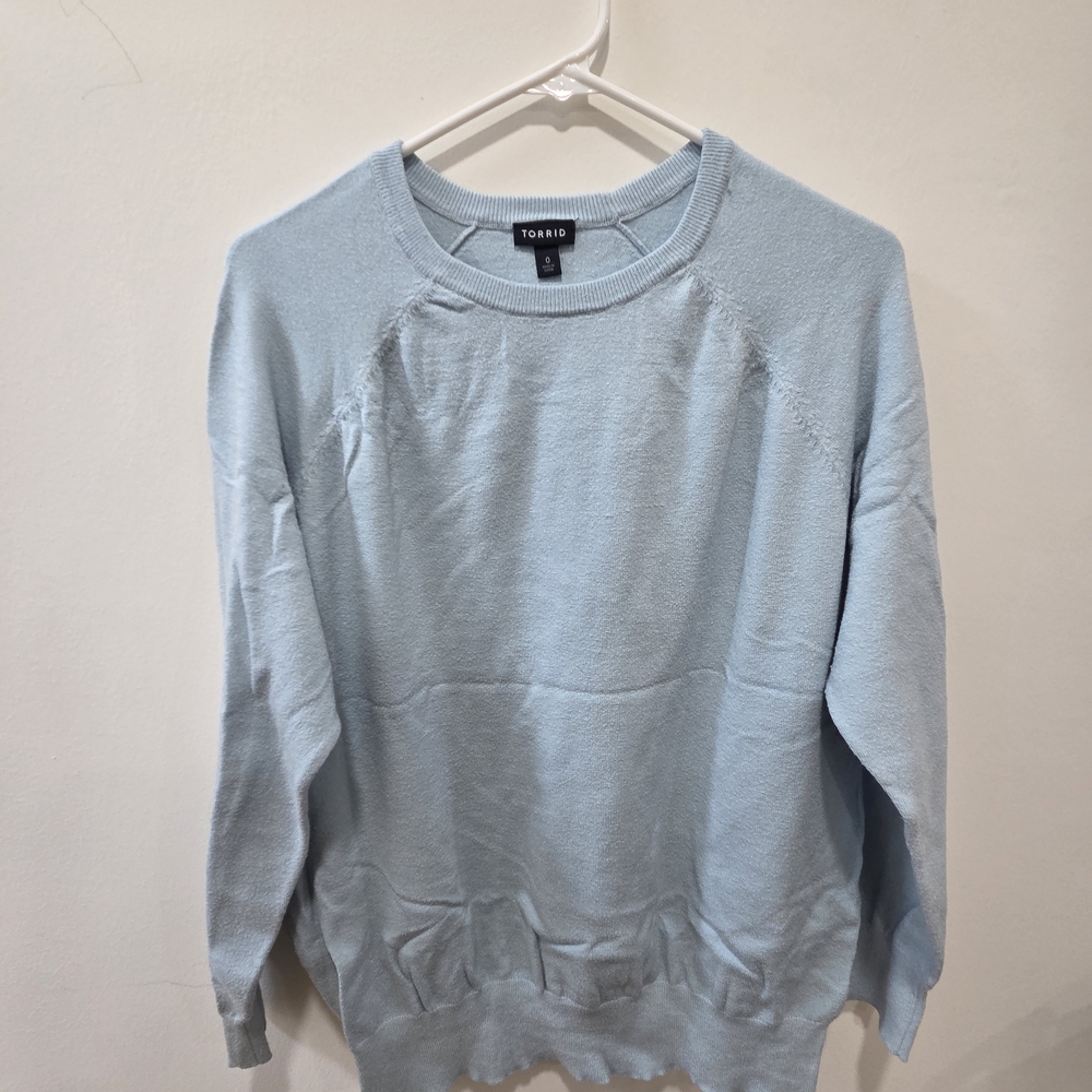Torrid Soft Blue Crewneck Sweater